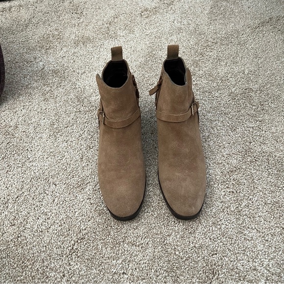 Cole Haan Tan Suede Ankle Booties - Picture 2 of 6